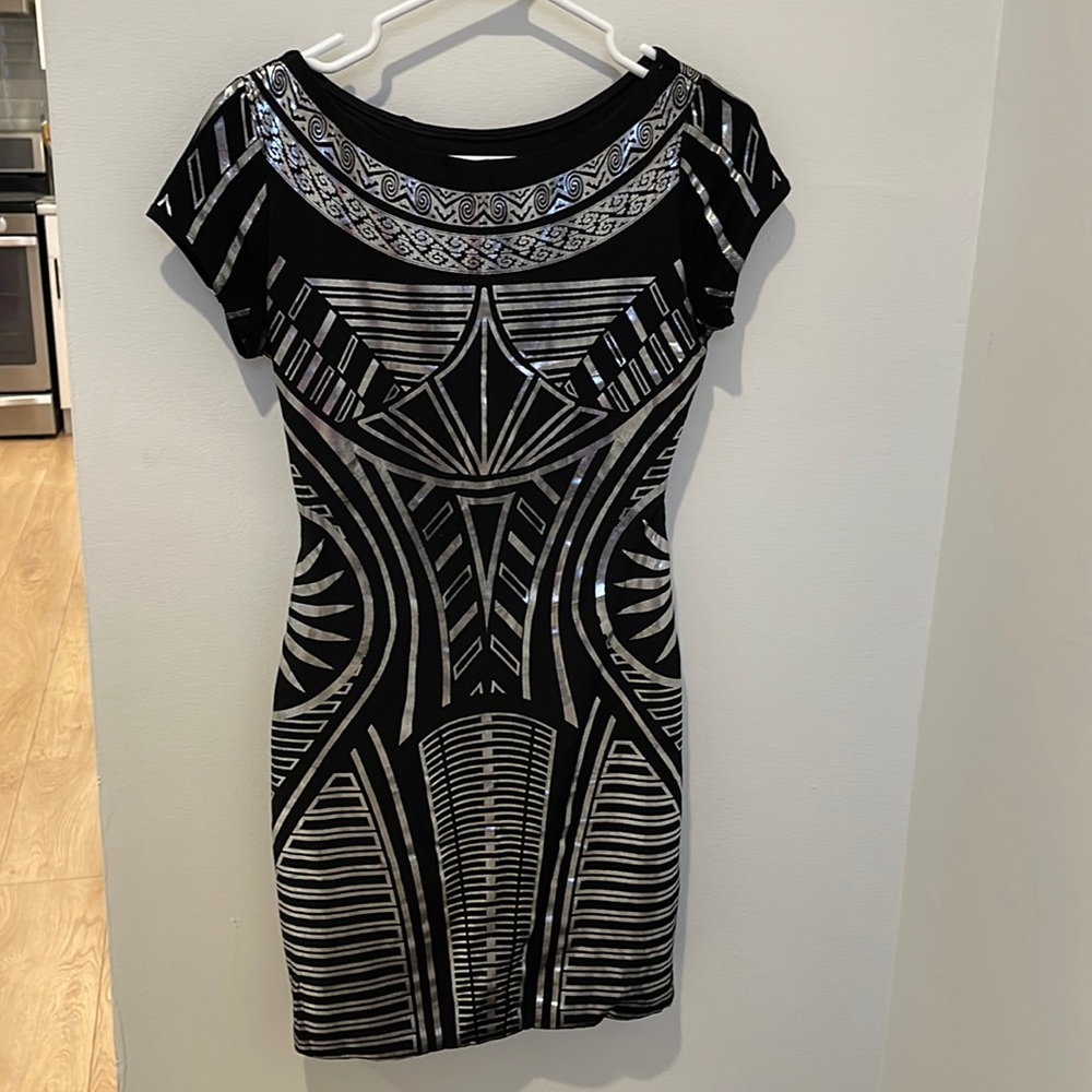 Arden B mini con dress with beautiful body contouring shapes